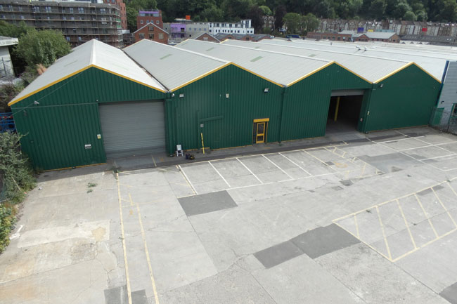 Exterior of an industrial premises in Bristol